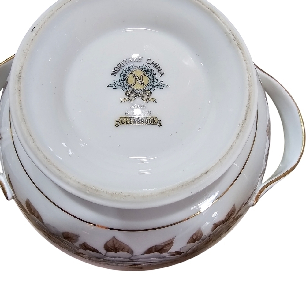 Vintage Noritake China Glenbrook Sugar with Lid and Creamer Set - Picture 7 of 11